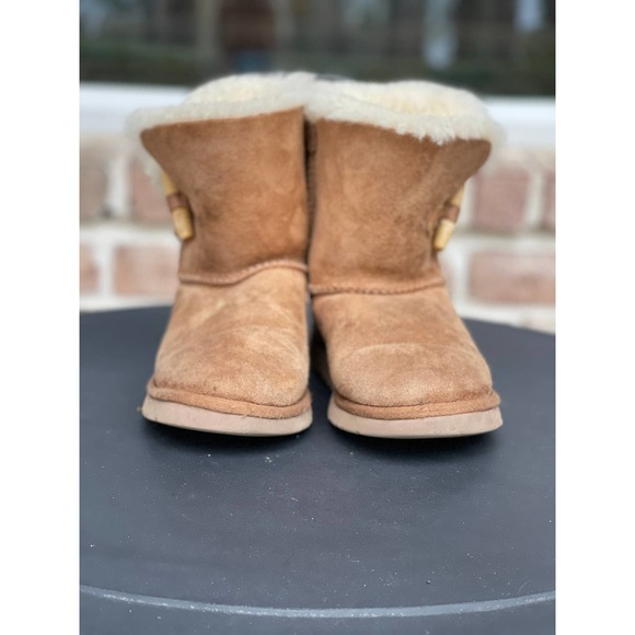 Ugg Keely Short Boots Chestnut Brown Size 4 - Picture 8 of 8